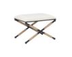 Linon Campaign Linen Accent Stool small image number 1