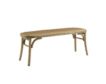 Linon Hyde Brown Rattan Bench small image number 1