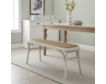 Linon Hyde White Rattan Bench small image number 2