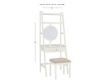 Linon Whiteout Vanity with Stool small image number 3