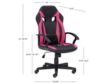 Linon Klutch Pink Desk Chair small image number 5