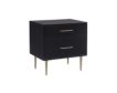 Linon Glam Black Nightstand small image number 1