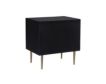 Linon Glam Black Nightstand small image number 2