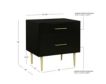 Linon Glam Black Nightstand small image number 5