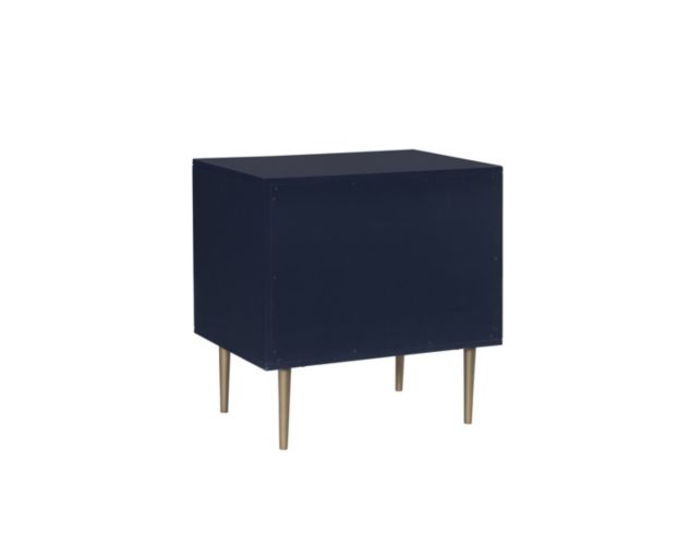 Linon Glam Navy Nightstand large image number 2