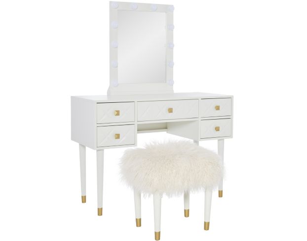 Linon Geo Vanity with Stool large image number 1