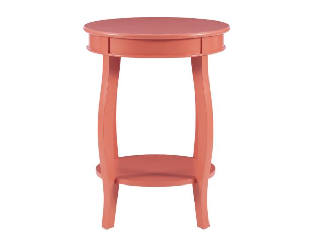 Linon Rainbow Coral Accent Table large image number 2
