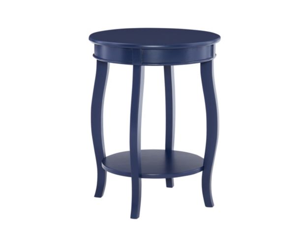 Linon Rainbow Navy Blue Accent Table large image number 1