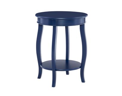 Linon Rainbow Navy Blue Accent Table