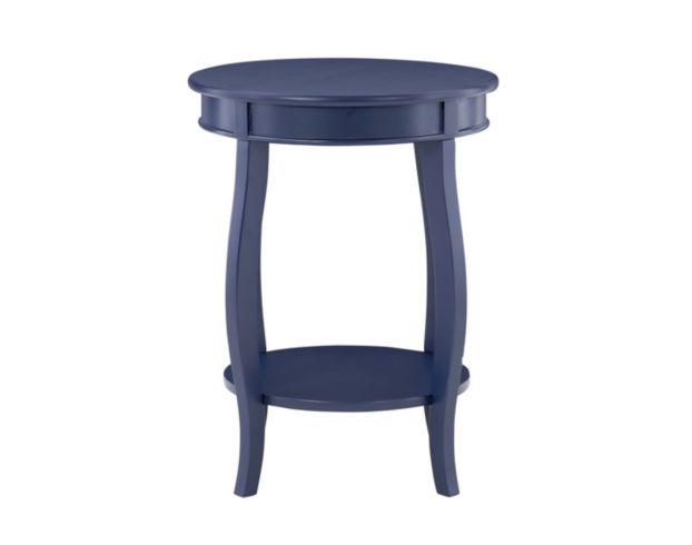 Linon Rainbow Navy Blue Accent Table large image number 2