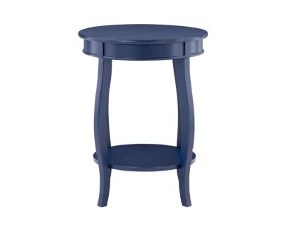 Linon Rainbow Navy Blue Accent Table