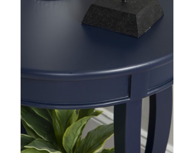 Linon Rainbow Navy Blue Accent Table large image number 4