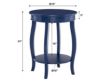 Linon Rainbow Navy Blue Accent Table small image number 5