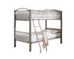 Linon Home Decor Products, Inc. Heavy Metal Pewter Twin Bunkbed small image number 1