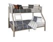 Linon Home Decor Products, Inc. Heavy Metal Pewter Twin Over Full Bunkbed small image number 1