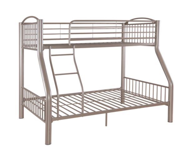 Linon Home Decor Products, Inc. Heavy Metal Pewter Twin Over Full Bunkbed large image number 2