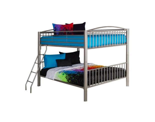 Linon Home Decor Products, Inc. Heavy Metal Pewter Full Bunkbed large image number 1