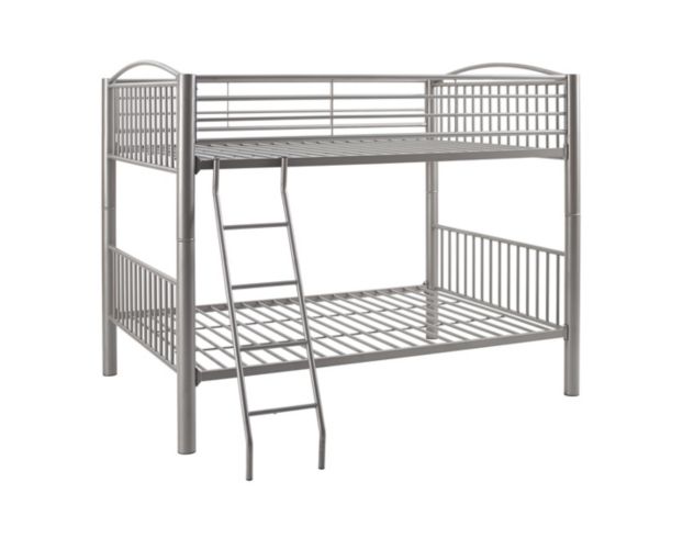 Linon Home Decor Products, Inc. Heavy Metal Pewter Full Bunkbed large image number 2