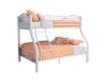 Linon Home Decor Products, Inc. Heavy Metal White Twin Over Full Bunkbed small image number 1