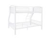 Linon Home Decor Products, Inc. Heavy Metal White Twin Over Full Bunkbed small image number 3