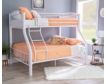 Linon Home Decor Products, Inc. Heavy Metal White Twin Over Full Bunkbed small image number 5