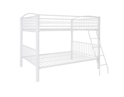 Linon Home Decor Products, Inc. Heavy Metal White Full Bunkbed