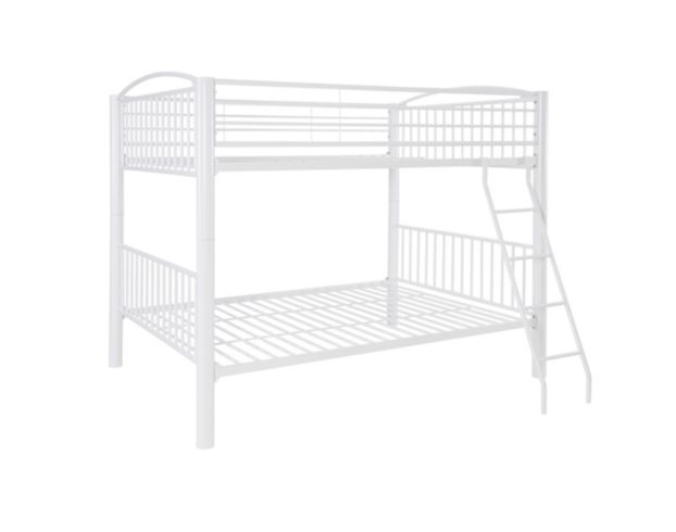 Linon Home Decor Products, Inc. Heavy Metal White Full Bunkbed large image number 1