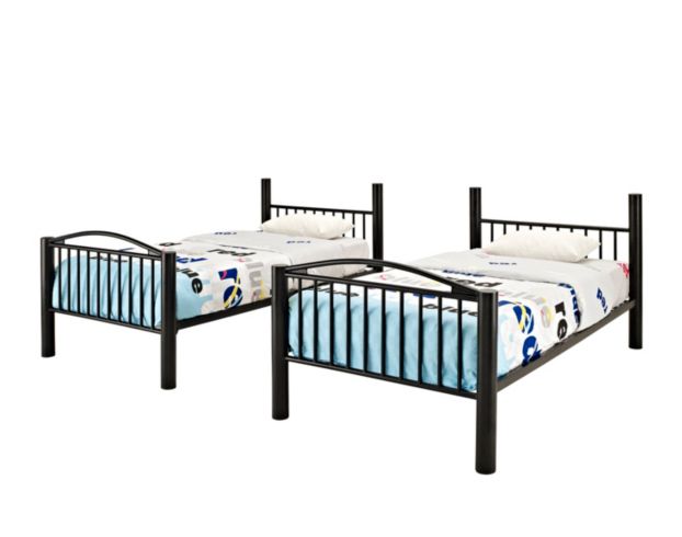 Linon Home Decor Products, Inc. Heavy Metal Black Twin Bunkbed large image number 3