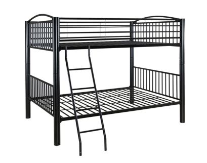 Linon Home Decor Products, Inc. Heavy Metal Black Full Bunkbed