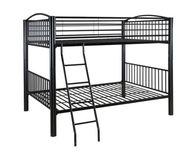 Linon Home Decor Products, Inc. Heavy Metal Black Full Bunkbed large image number 1