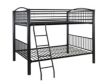 Linon Home Decor Products, Inc. Heavy Metal Black Full Bunkbed small image number 1