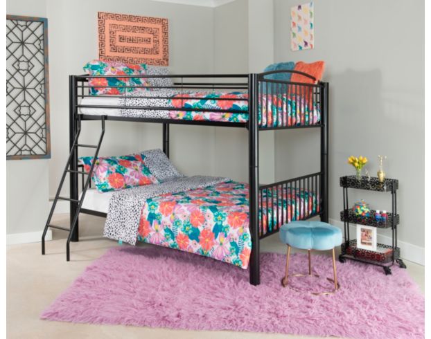 Linon Home Decor Products, Inc. Heavy Metal Black Full Bunkbed large image number 2