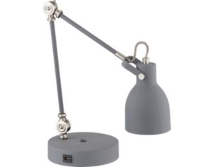 Lite Source Kalle Gray Desk Lamp