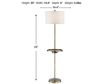 Lite Source Tungsten Floor Lamp small image number 4