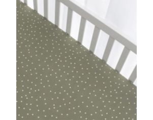 Green fitted hot sale cot sheet