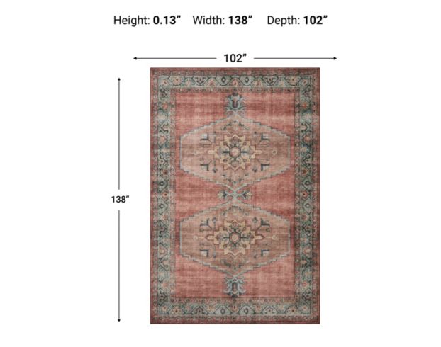 Loloi, Inc. Heidi Spice/Aqua 9 X 13 Rug large image number 9