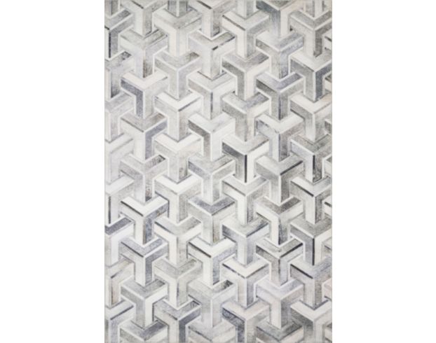 Loloi Maddox 2' X 8' Silver Runner Rug large image number 1