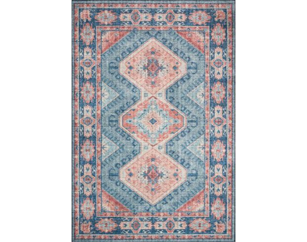 Loloi Skye Sky and Turquoise 4' X 6' Rug large image number 1