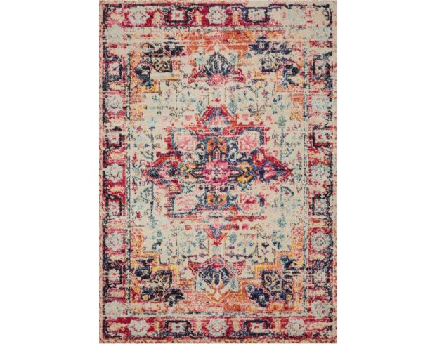 Loloi Nadia Ivory and Fiesta 5' X 8' Rug large image number 1