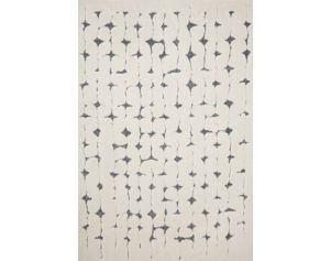 Loloi Hagen White and Navy 5' X 8' Rug