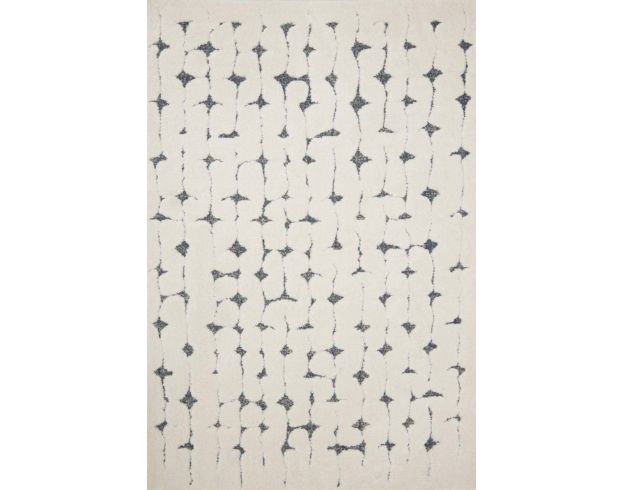 Loloi Hagen White and Navy 5' X 8' Rug large image number 1