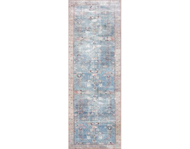 Loloi Wynter 2' X 8' Blue Rug large image number 1