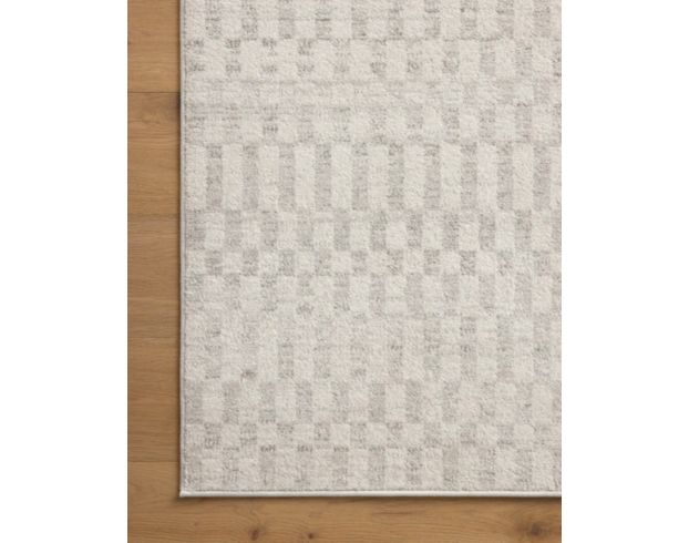 Loloi Kamala Gray Checkered 5'3" x 7'9" Rug large image number 1