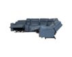 Lamps Per Se KM6226 Collection Florida Baja Blue Leather 6-Piece Power Reclining Sectional small image number 2