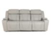 Lamps Per Se KM6155 Gray Leather Power Sofa small image number 1