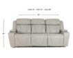 Lamps Per Se KM6155 Gray Leather Power Sofa small image number 12