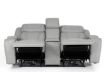 Lamps Per Se KM6155 Light Gray Leather Power Reclining Loveseat with Console small image number 2