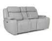 Lamps Per Se KM6155 Light Gray Leather Power Reclining Loveseat with Console small image number 7