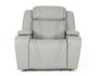 Lamps Per Se KM6155 Light Gray Leather Power Recliner small image number 1