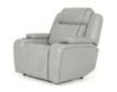 Lamps Per Se KM6155 Light Gray Leather Power Recliner small image number 4